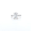 IGI 3.00ct D/VS2 Oval Shape LAB Diamond Ring with Diamond Shoulders set in Platinum - Montpellier Jewellers