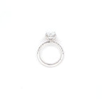 IGI 3.00ct D/VS2 Oval Shape LAB Diamond Ring with Diamond Shoulders set in Platinum - Montpellier Jewellers