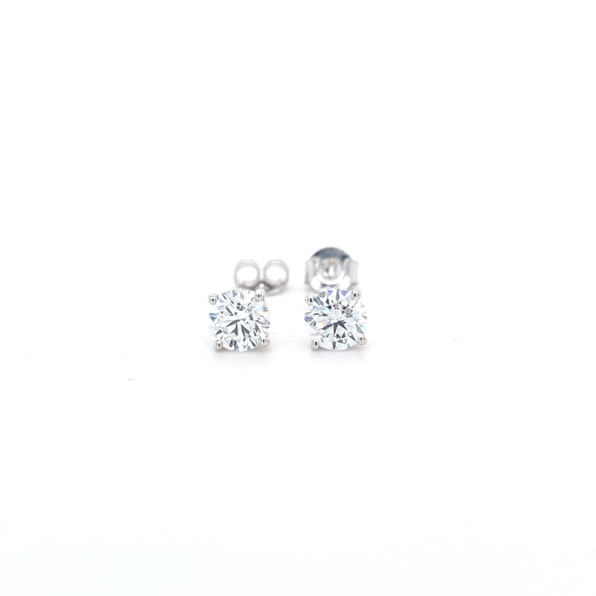 1.50ct F/VS LAB Diamond Stud Earrings Set In White Gold - Montpellier Jewellers