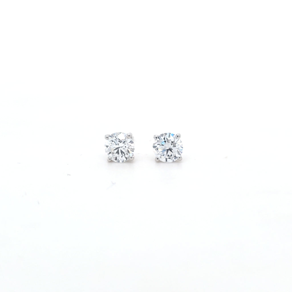 1.50ct F/VS LAB Diamond Stud Earrings Set In White Gold - Montpellier Jewellers