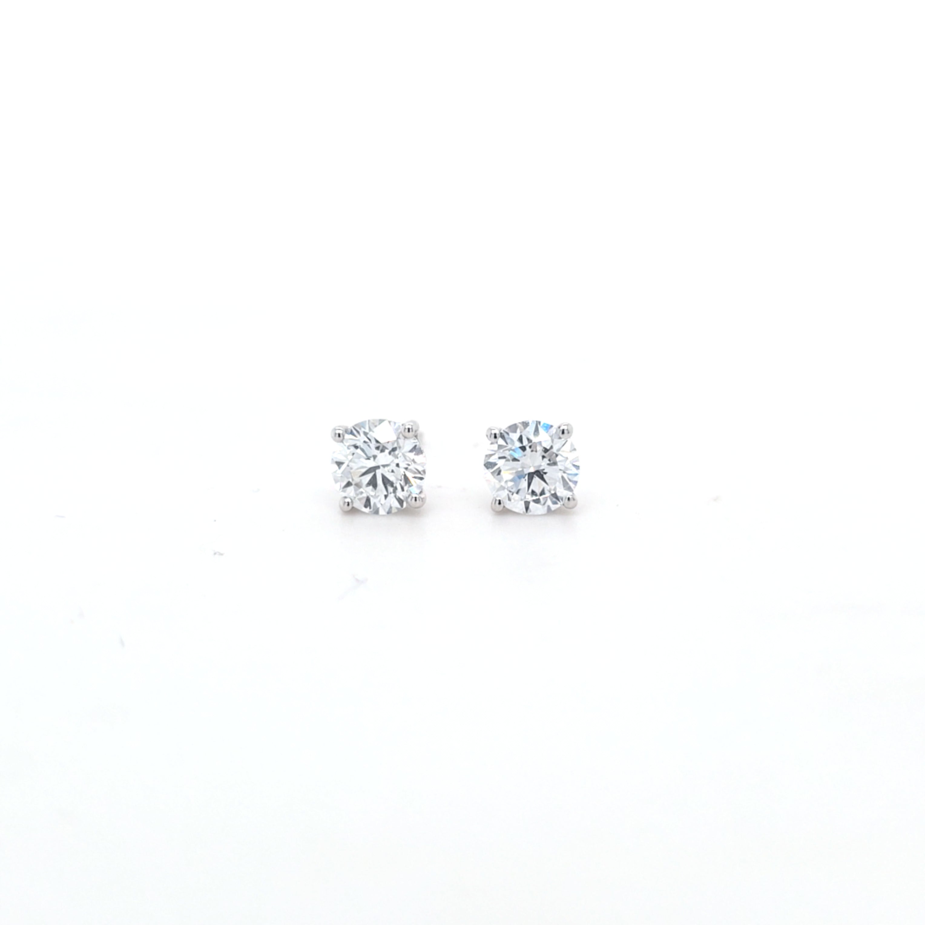 1.50ct F/VS LAB Diamond Stud Earrings Set In White Gold - Montpellier Jewellers