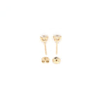 2.06ct F/VS LAB Diamond Stud Earrings Set In Yellow Gold - Montpellier Jewellers