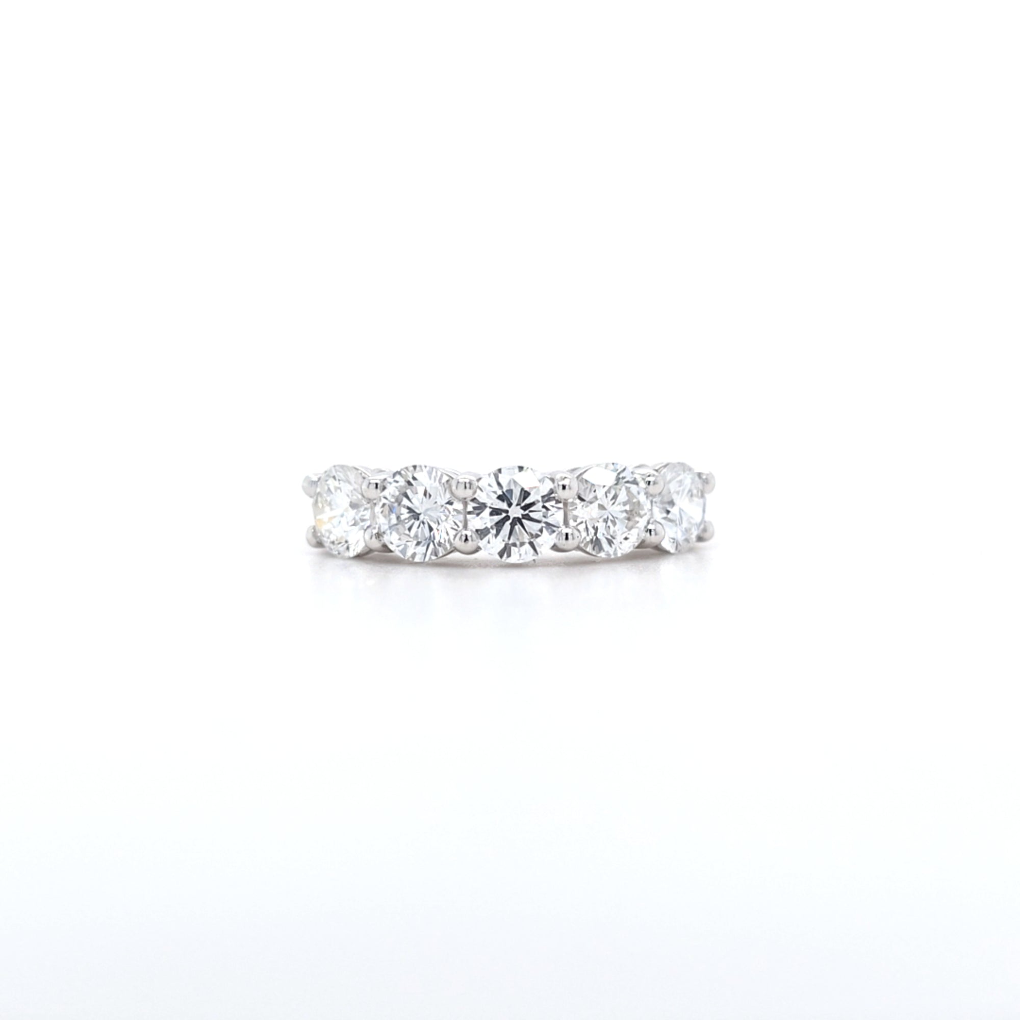2.01ct F/VS LAB Diamond 5 Stone Ring Set In Platinum - Montpellier Jewellers