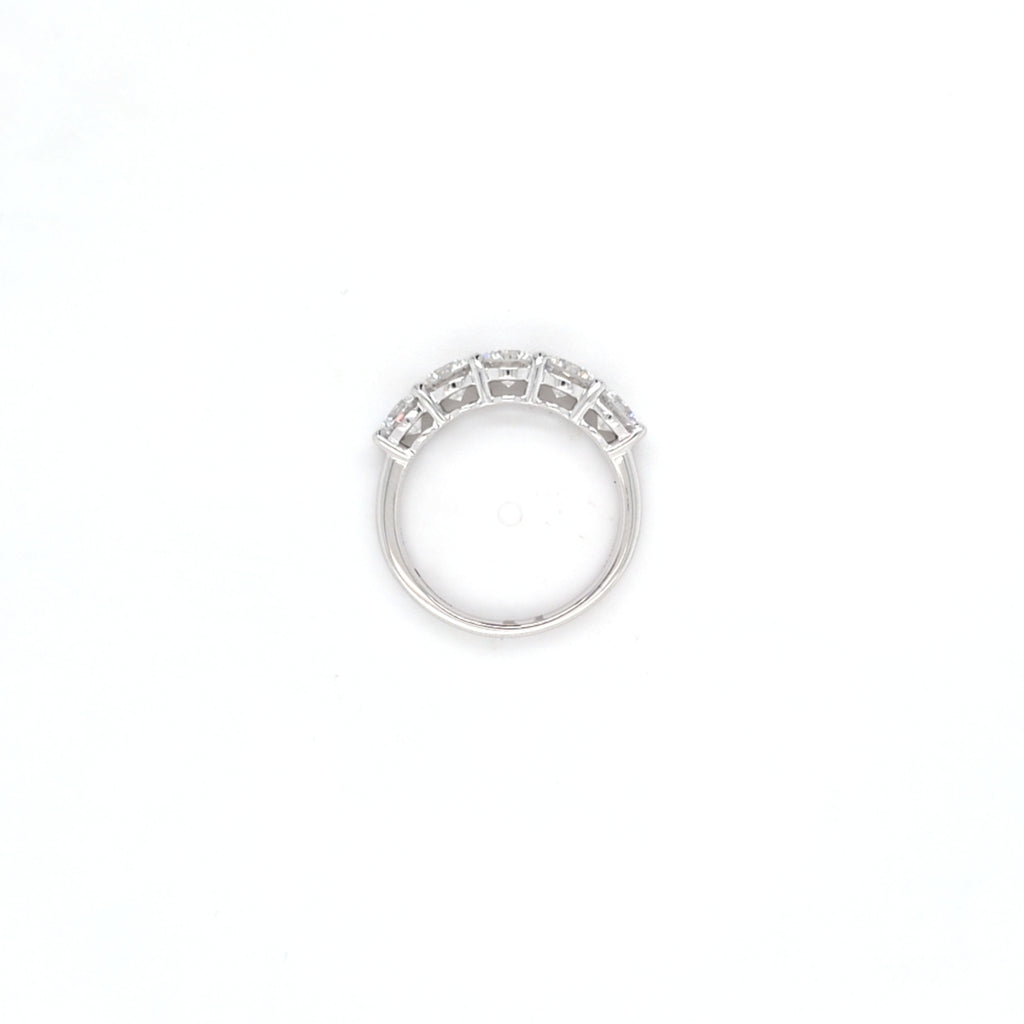 2.01ct F/VS LAB Diamond 5 Stone Ring Set In Platinum - Montpellier Jewellers
