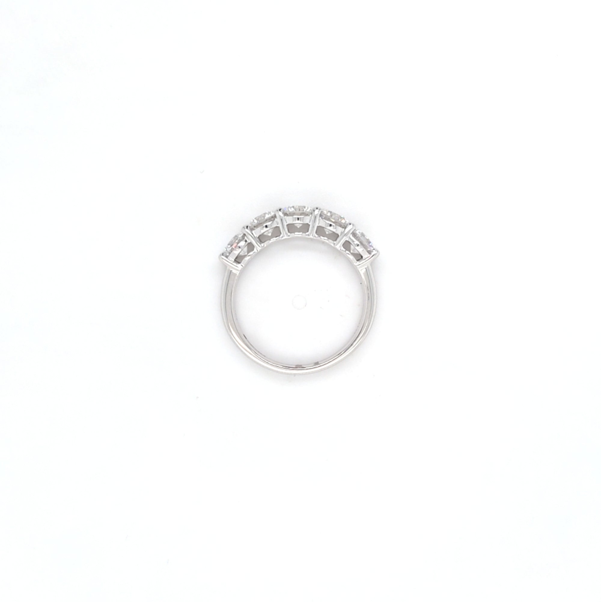 2.01ct F/VS LAB Diamond 5 Stone Ring Set In Platinum - Montpellier Jewellers