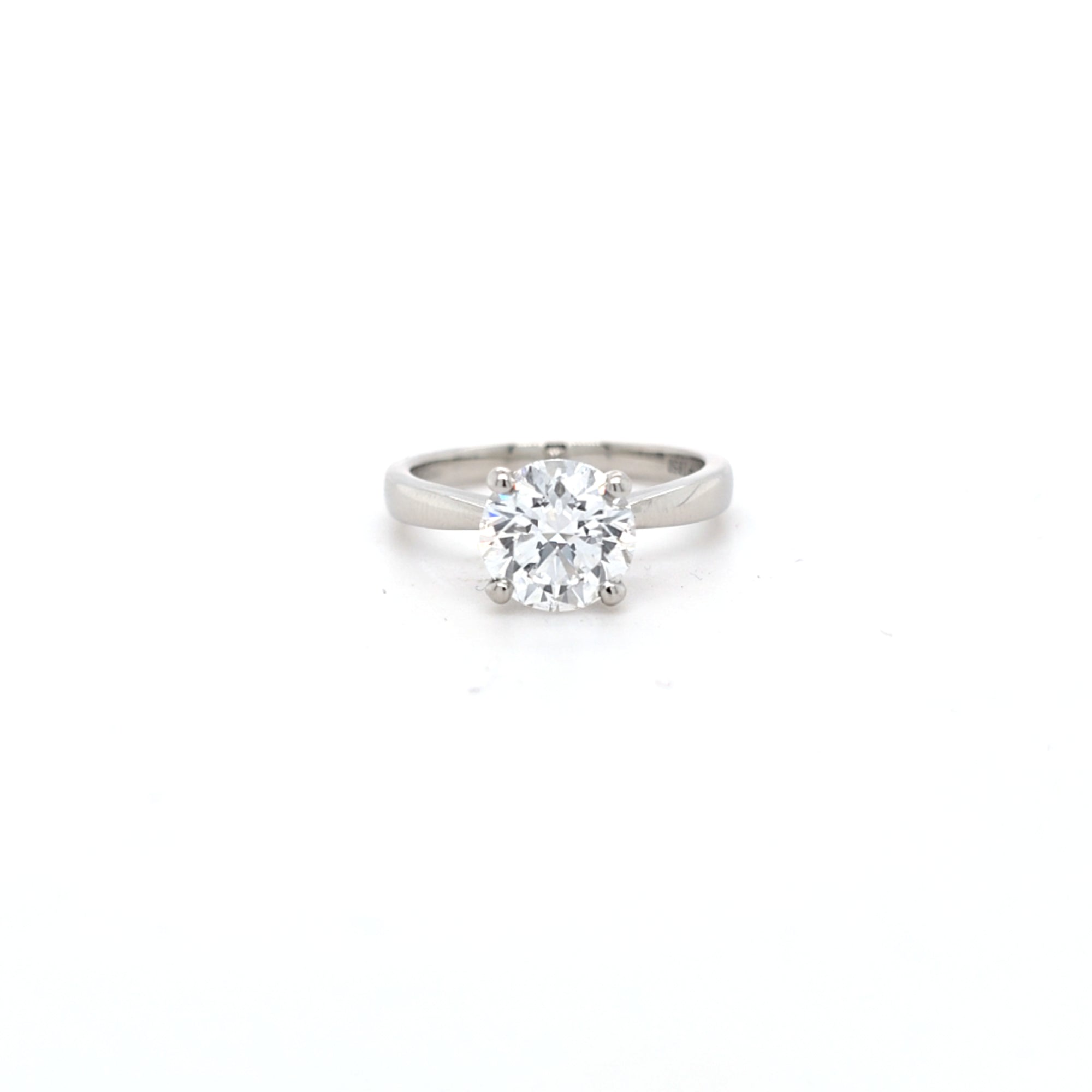 IGI 2.01ct D/VVS2 LAB Diamond Solitaire Set In Platinum - Montpellier Jewellers