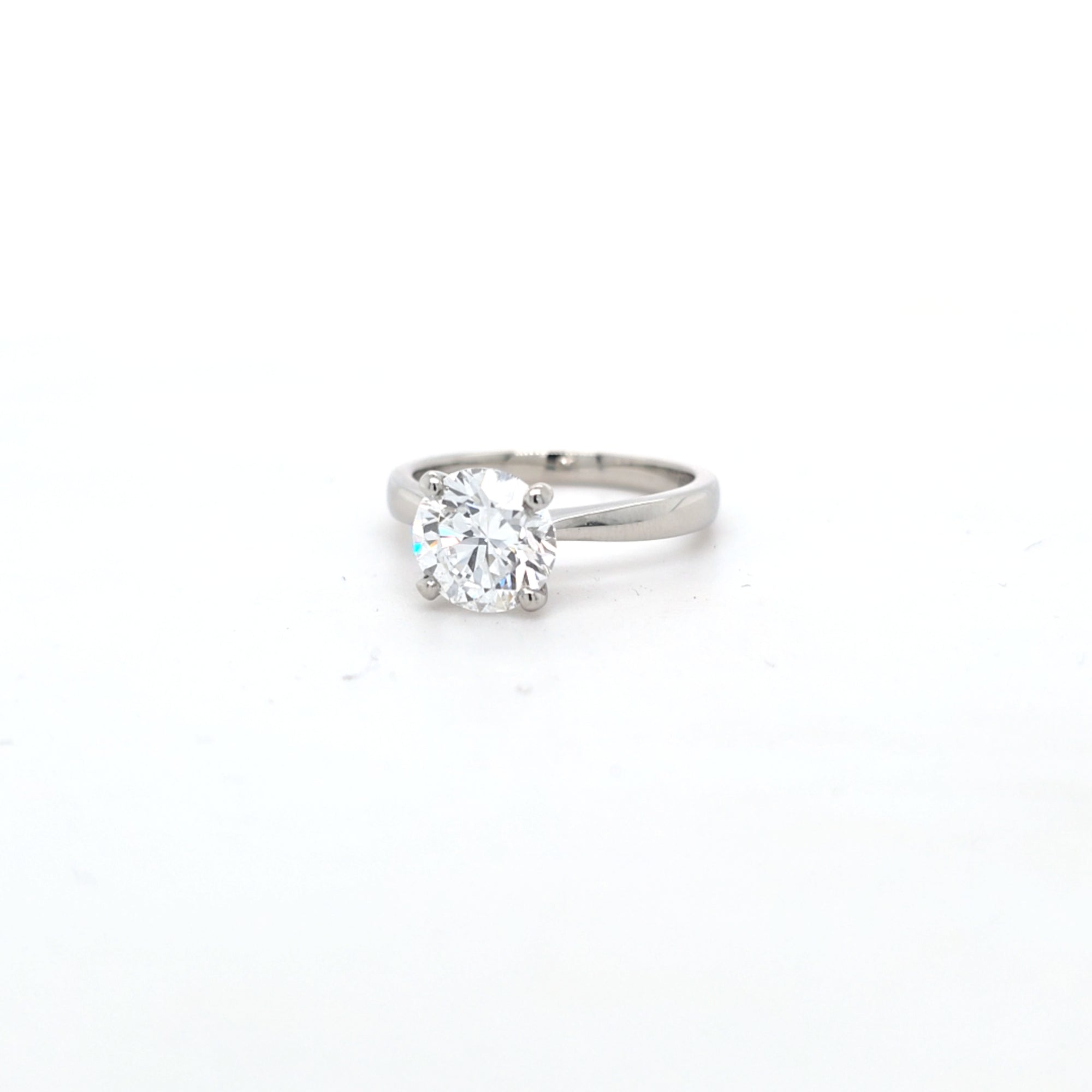 IGI 2.01ct D/VVS2 LAB Diamond Solitaire Set In Platinum - Montpellier Jewellers