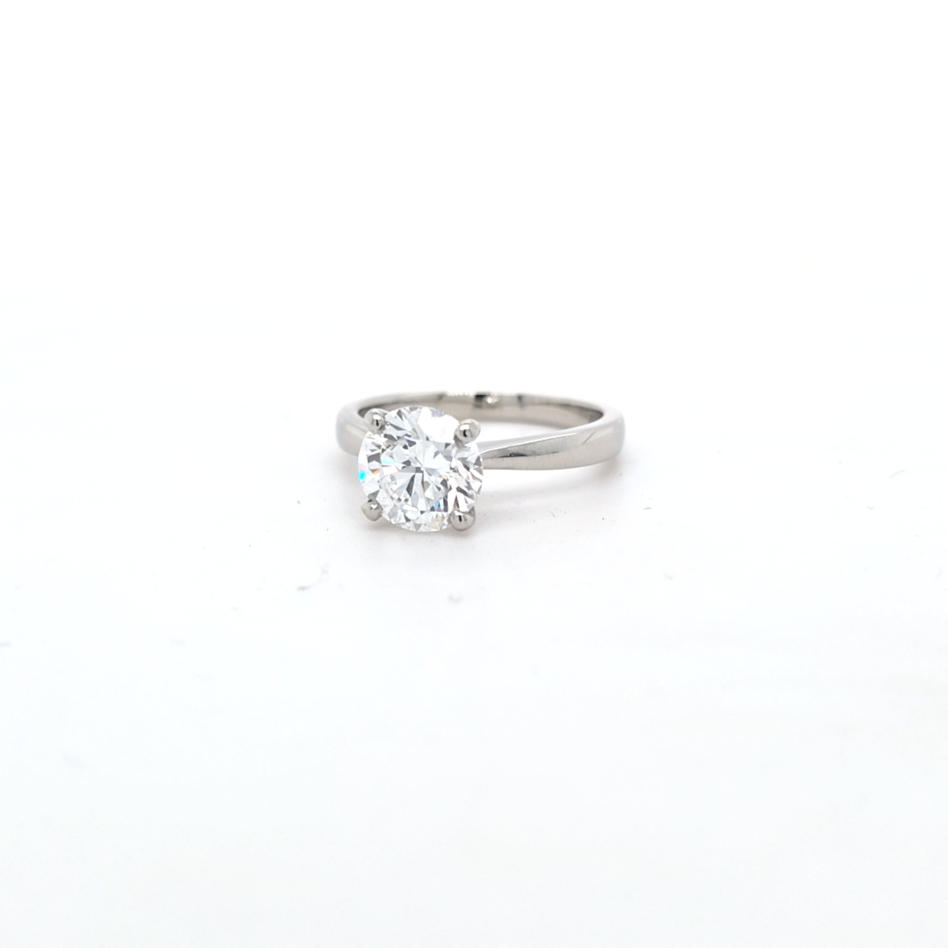 IGI 2.01ct D/VVS2 LAB Diamond Solitaire Set In Platinum - Montpellier Jewellers