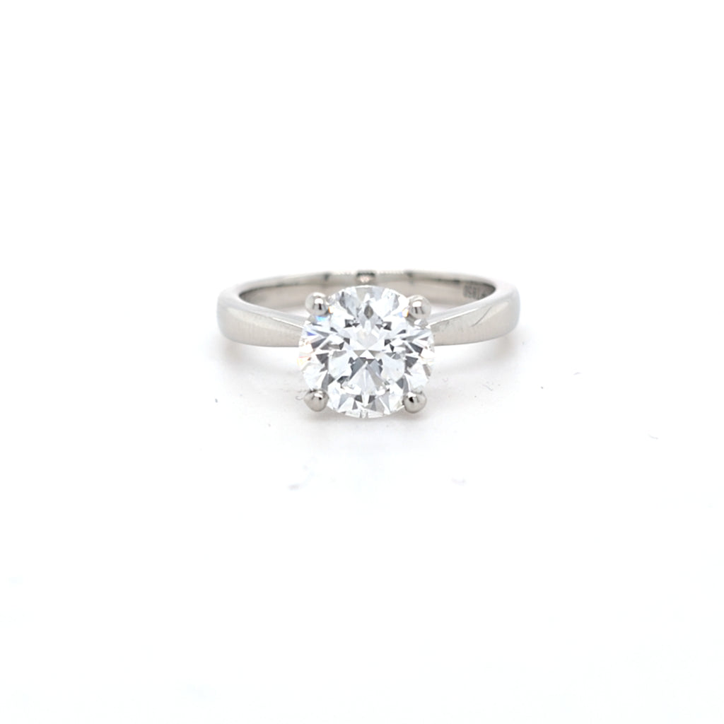 IGI 2.01ct D/VVS2 LAB Diamond Solitaire Set In Platinum - Montpellier Jewellers
