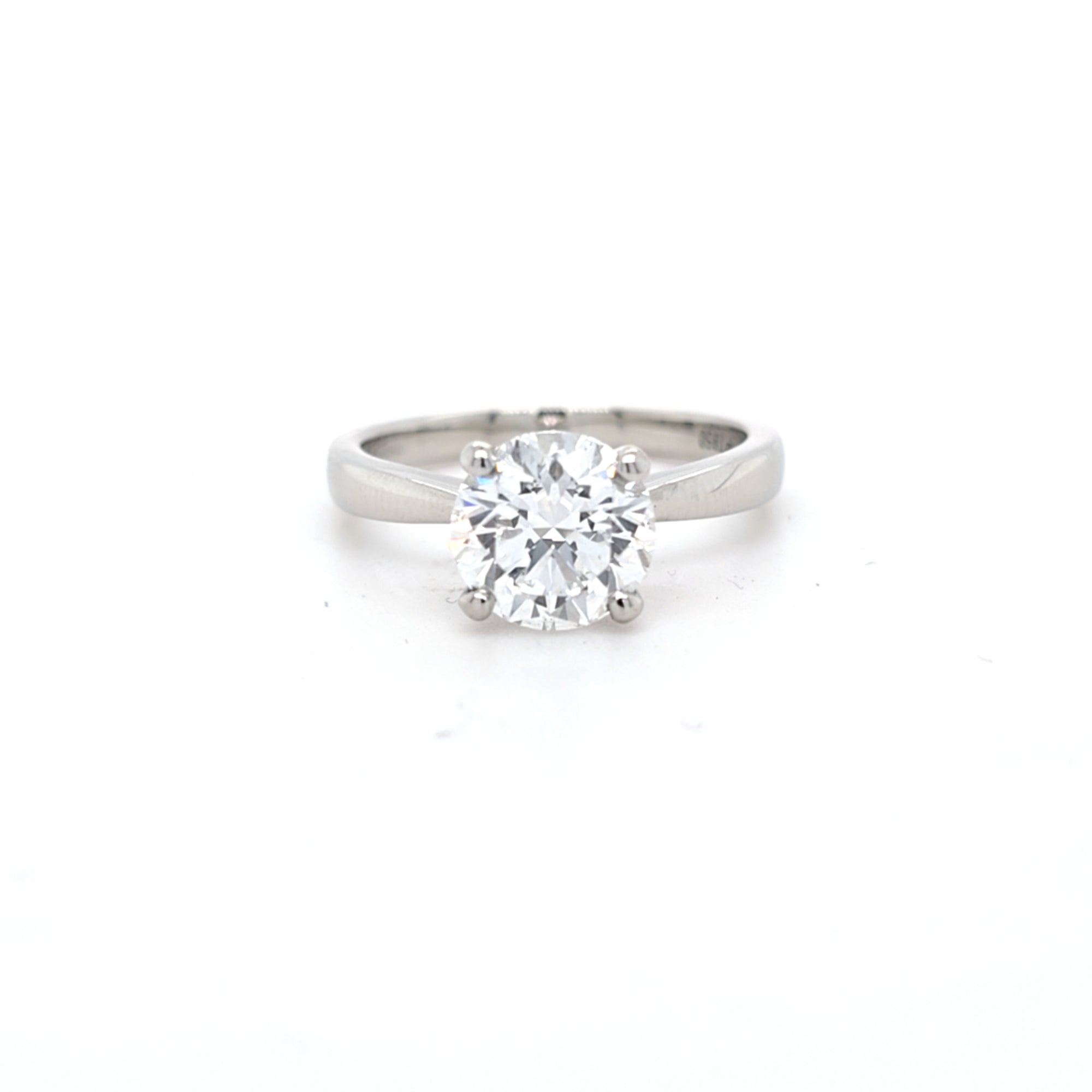 IGI 2.01ct D/VVS2 LAB Diamond Solitaire Set In Platinum - Montpellier Jewellers
