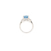 3.04ct Aquamarine & Diamond Ring Set in 18ct White Gold - Montpellier Jewellers