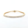 6.00ct LAB Diamond Line Bracelet Set in Yellow Gold - Montpellier Jewellers