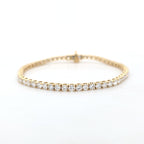 6.00ct LAB Diamond Line Bracelet Set in Yellow Gold - Montpellier Jewellers