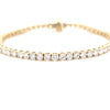 6.00ct LAB Diamond Line Bracelet Set in Yellow Gold - Montpellier Jewellers