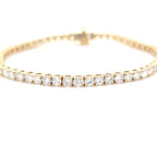 6.00ct LAB Diamond Line Bracelet Set in Yellow Gold - Montpellier Jewellers