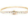 6.00ct LAB Diamond Line Bracelet Set in Yellow Gold - Montpellier Jewellers