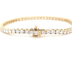 6.00ct LAB Diamond Line Bracelet Set in Yellow Gold - Montpellier Jewellers