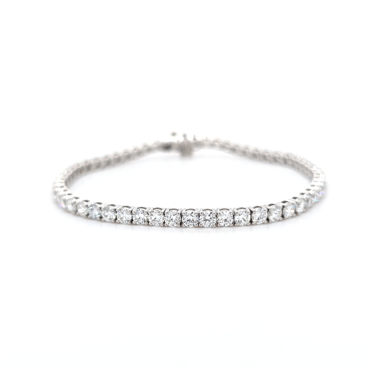 6.00ct LAB Diamond Line Bracelet Set in White Gold - Montpellier Jewellers