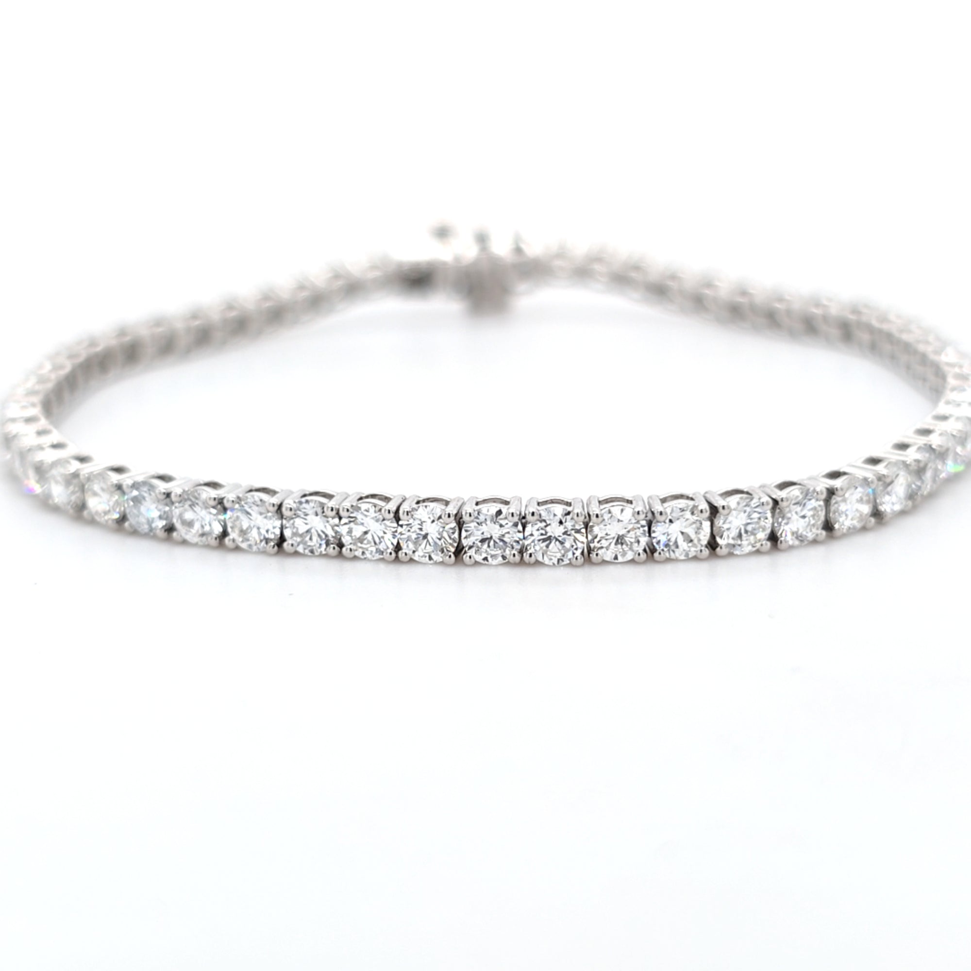 6.00ct LAB Diamond Line Bracelet Set in White Gold - Montpellier Jewellers