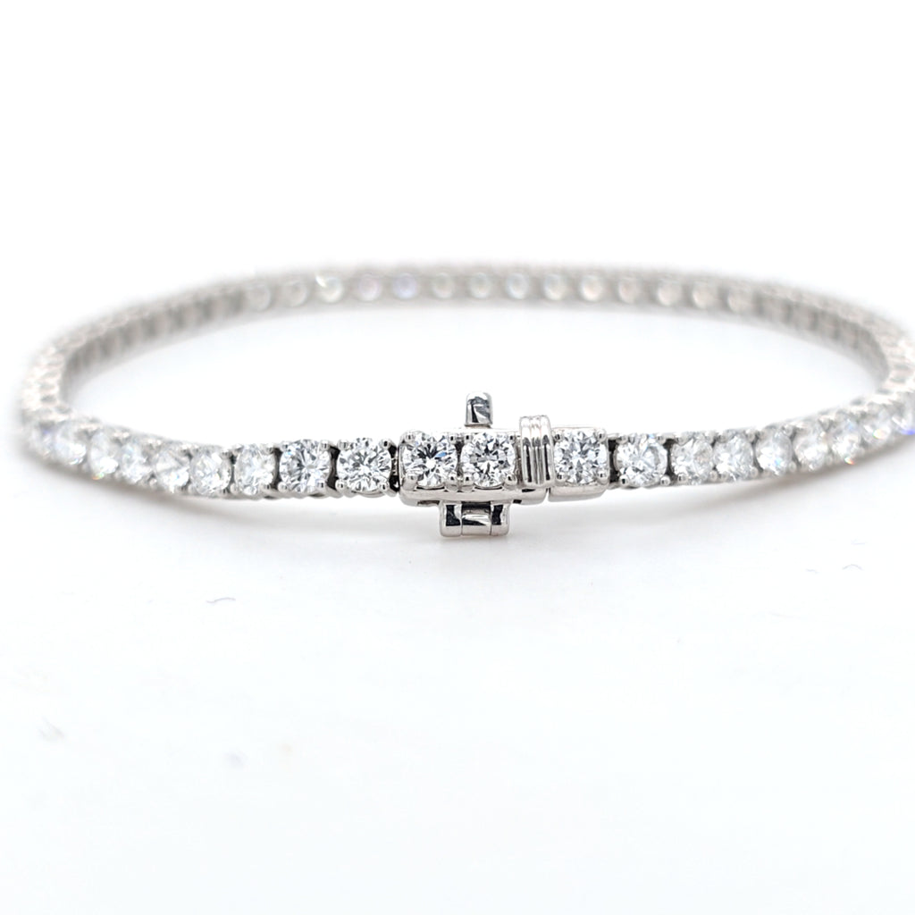 6.00ct LAB Diamond Line Bracelet Set in White Gold - Montpellier Jewellers
