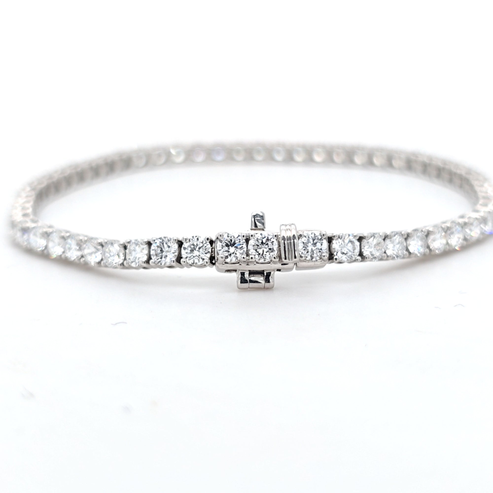 6.00ct LAB Diamond Line Bracelet Set in White Gold - Montpellier Jewellers