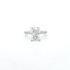 IGI 3.02ct D/VS1 Radiant Cut LAB Diamond Solitaire set in Platinum with Diamond Shoulders - Montpellier Jewellers