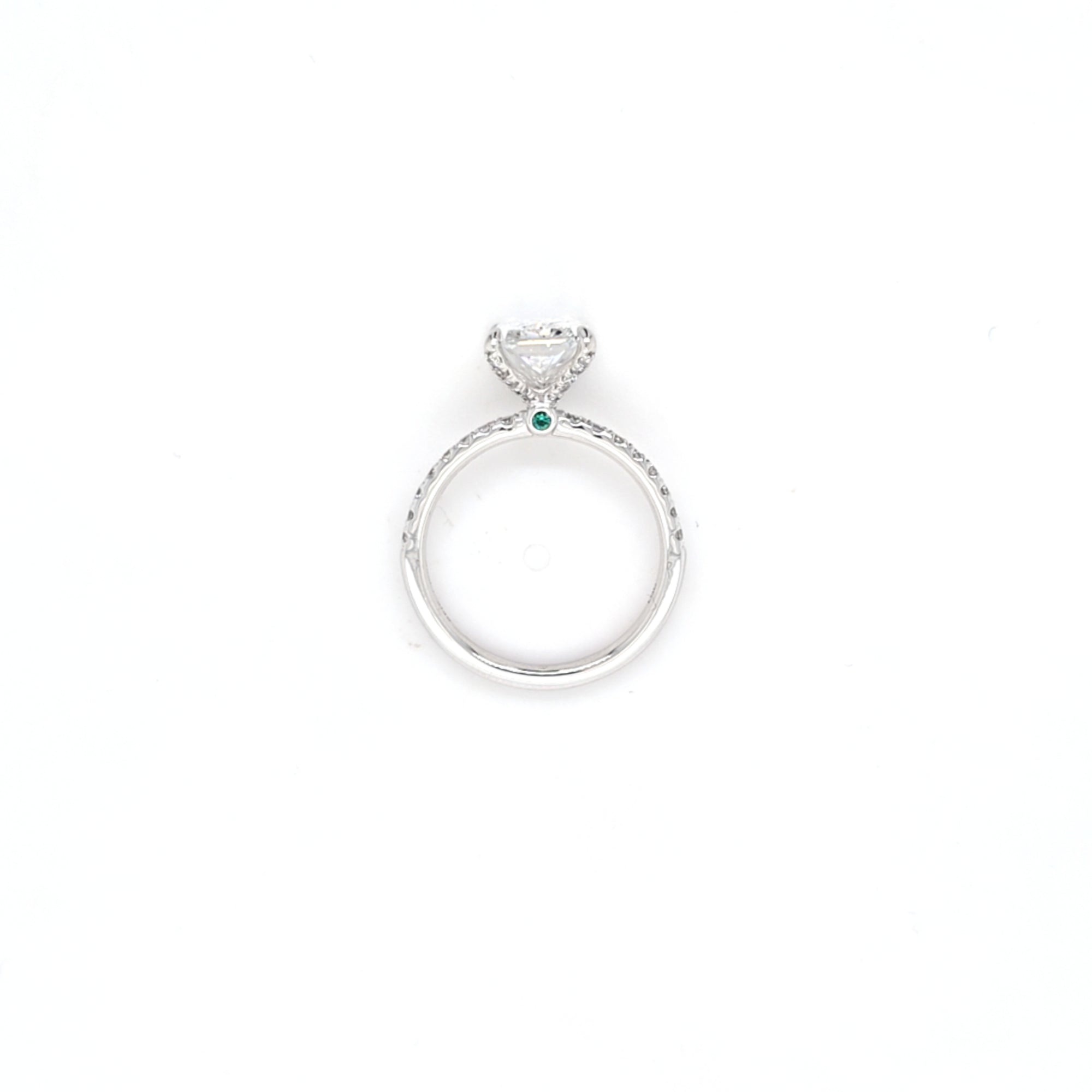 IGI 3.02ct D/VS1 Radiant Cut LAB Diamond Solitaire set in Platinum with Diamond Shoulders - Montpellier Jewellers
