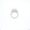 IGI 3.00ct D/VS2 Radiant Cut LAB Diamond Ring with Trapezoid Side Stones Set in Platinum - Montpellier Jewellers
