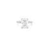 IGI 3.02ct D/VS1 Radiant Cut LAB Diamond Solitaire set in Platinum with Diamond Shoulders - Montpellier Jewellers