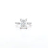 IGI 3.02ct D/VS1 Radiant Cut LAB Diamond Solitaire set in Platinum with Diamond Shoulders - Montpellier Jewellers