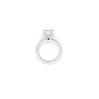 IGI 3.02ct D/VS1 Radiant Cut LAB Diamond Solitaire set in Platinum with Diamond Shoulders - Montpellier Jewellers