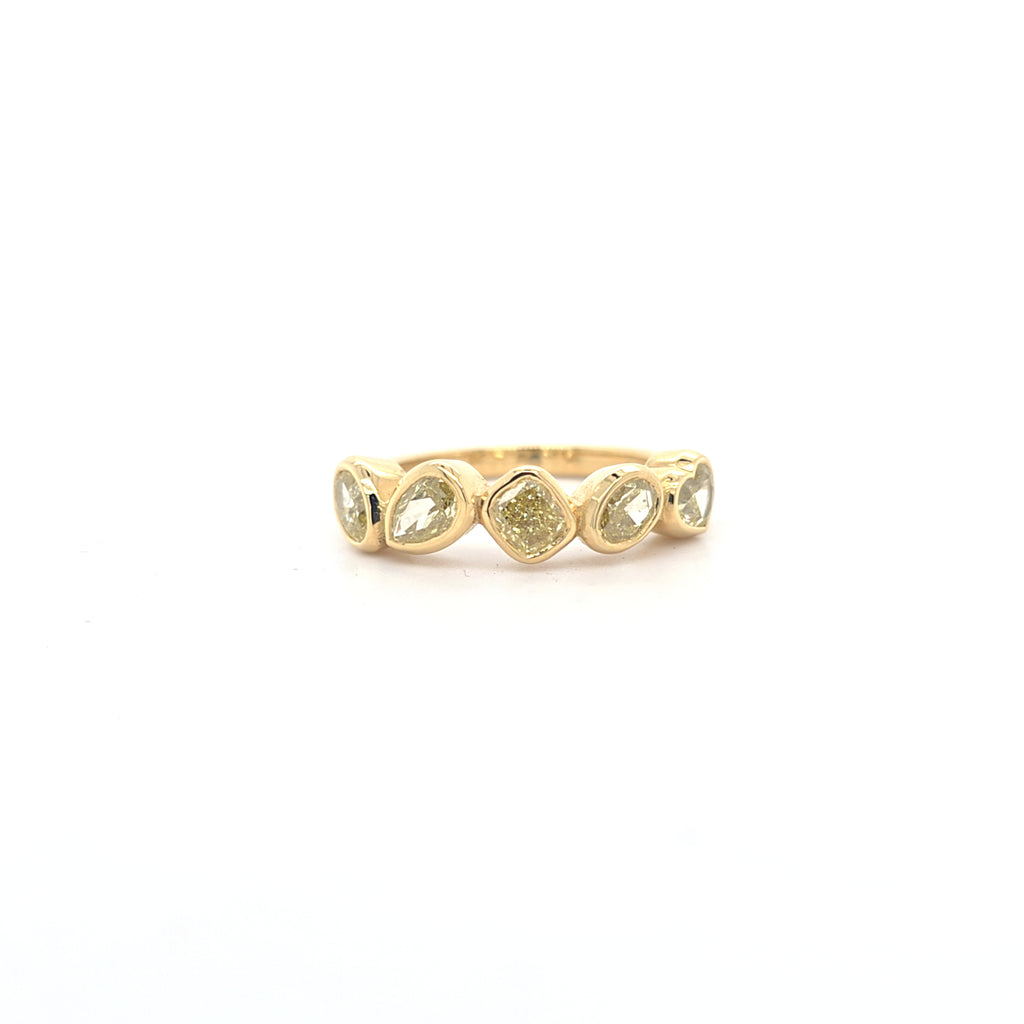 1.63ct Natural Fancy Yellow Diamond Ring Set in 18ct Yellow Gold - Montpellier Jewellers
