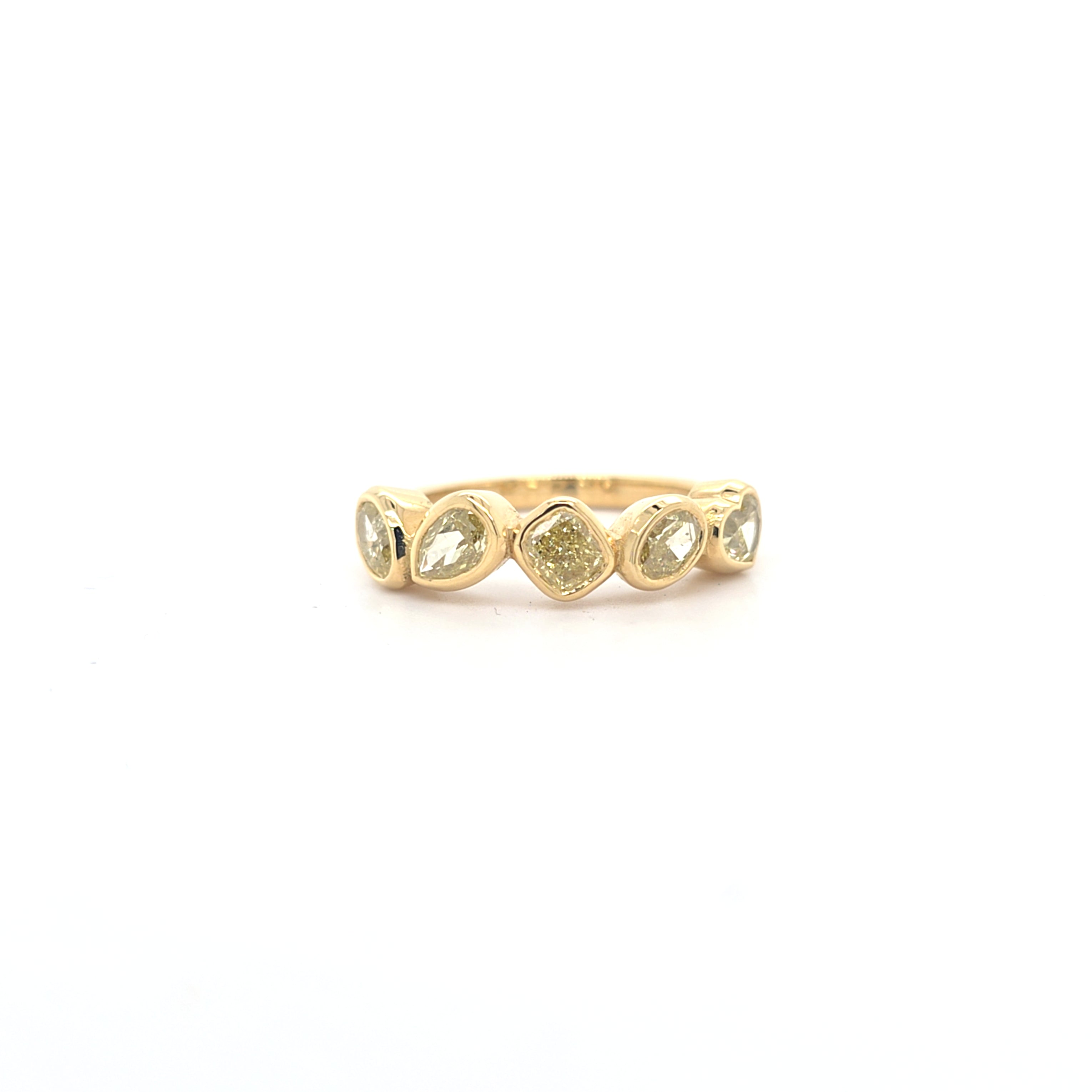 1.63ct Natural Fancy Yellow Diamond Ring Set in 18ct Yellow Gold - Montpellier Jewellers