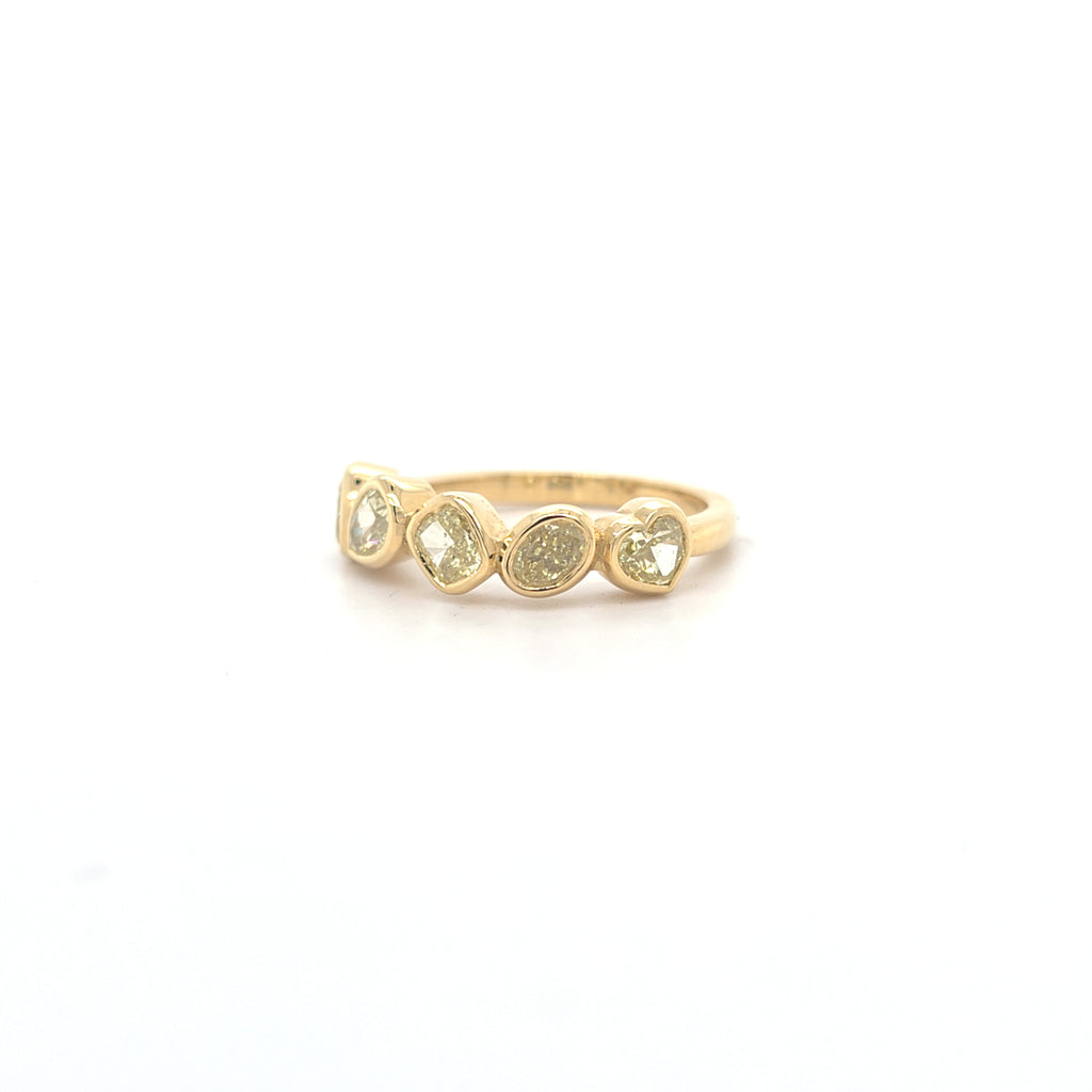 1.63ct Natural Fancy Yellow Diamond Ring Set in 18ct Yellow Gold - Montpellier Jewellers