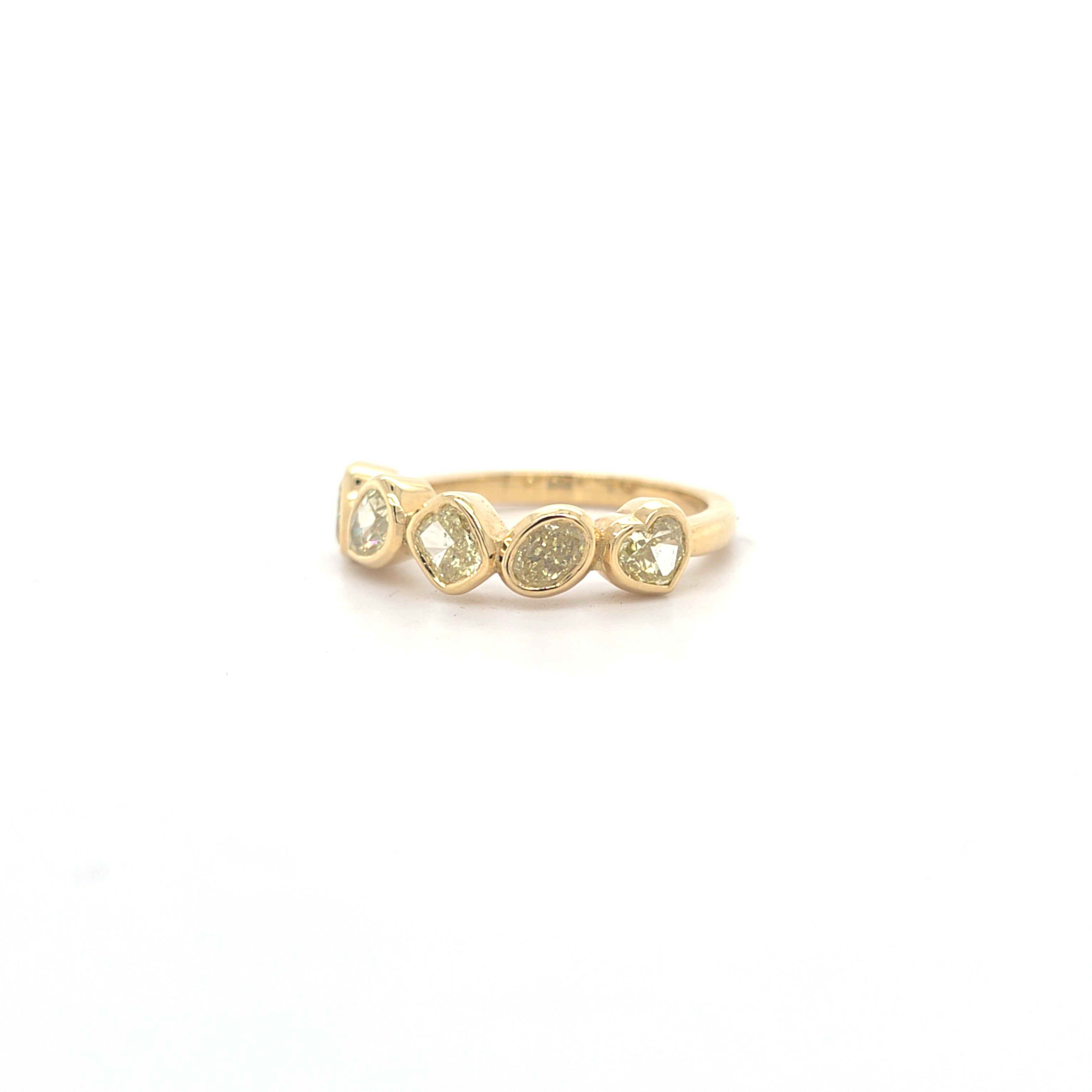 1.63ct Natural Fancy Yellow Diamond Ring Set in 18ct Yellow Gold - Montpellier Jewellers