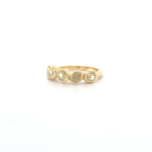 1.63ct Natural Fancy Yellow Diamond Ring Set in 18ct Yellow Gold - Montpellier Jewellers