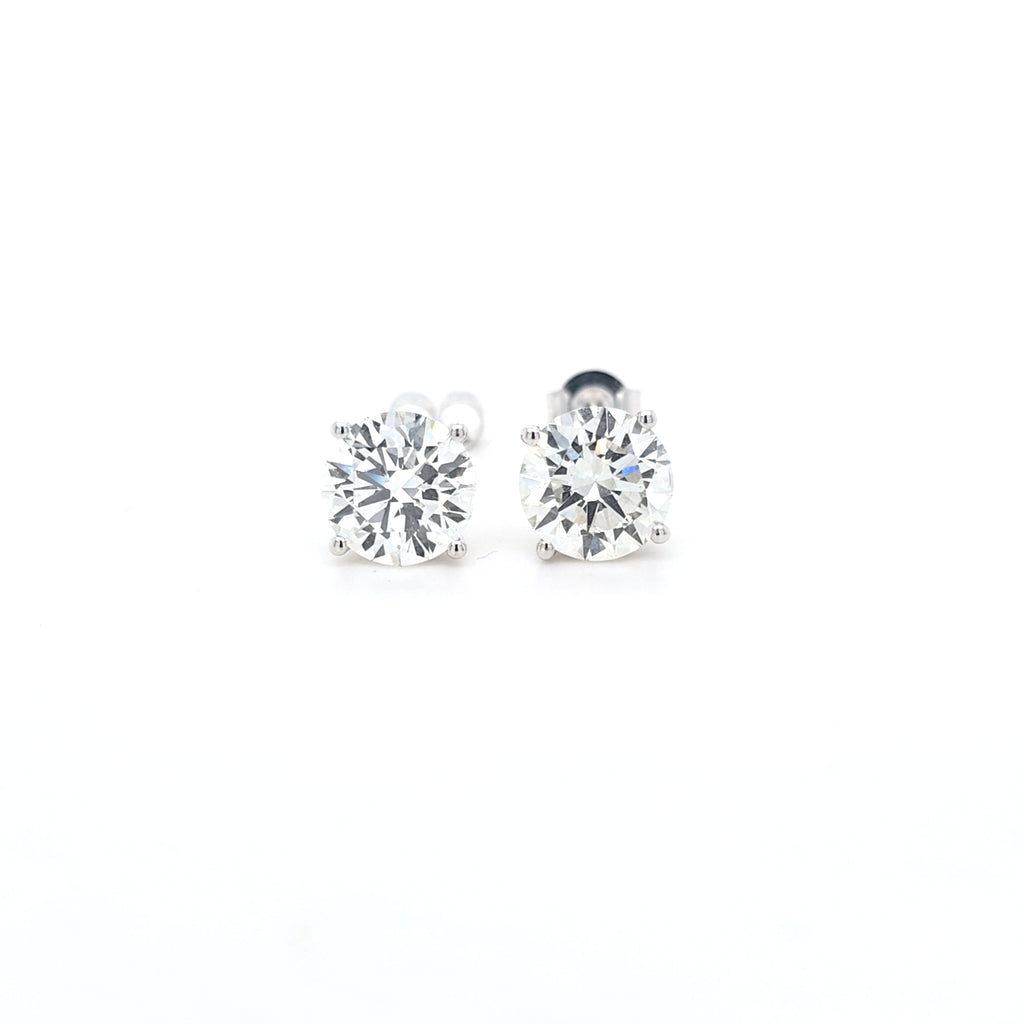 5.04ct G/VS LAB Diamond Stud Earrings Set In White Gold - Montpellier Jewellers