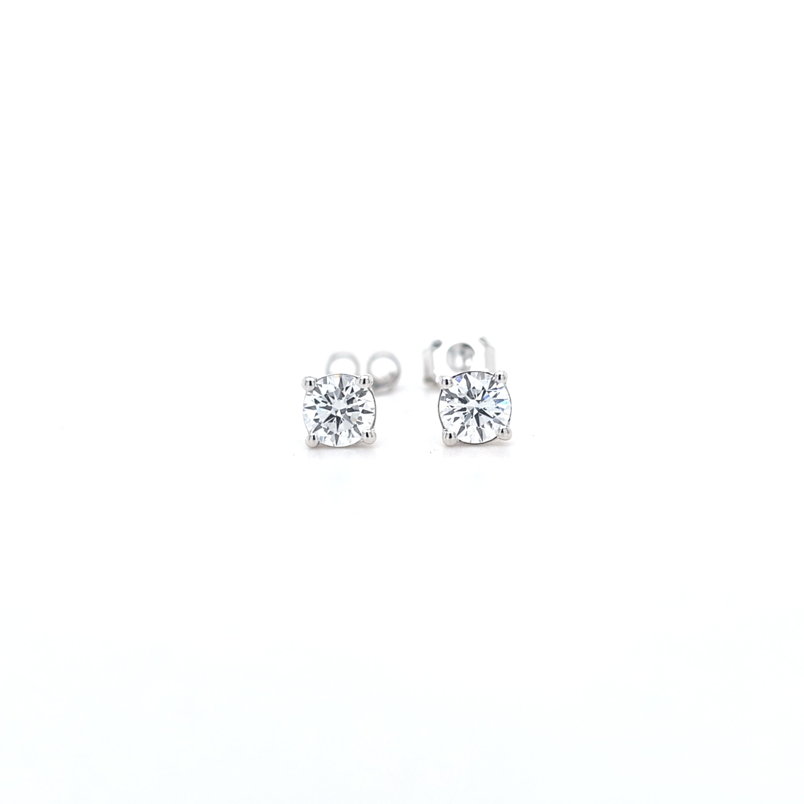 0.82ct LAB Diamond Stud Earrings Set In White Gold - Montpellier Jewellers