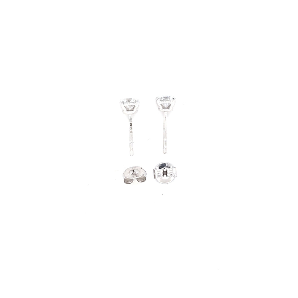 0.82ct LAB Diamond Stud Earrings Set In White Gold - Montpellier Jewellers