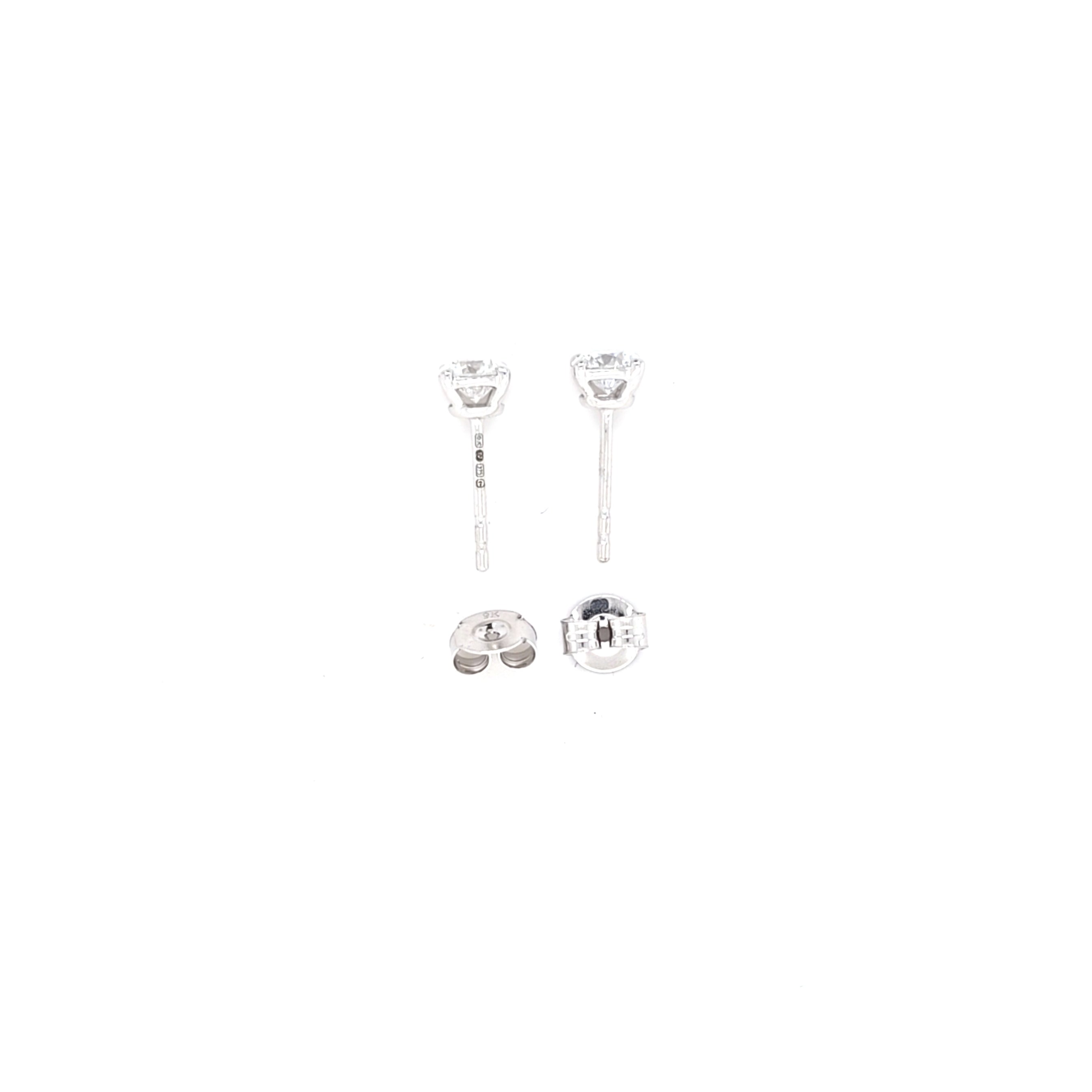 0.82ct LAB Diamond Stud Earrings Set In White Gold - Montpellier Jewellers