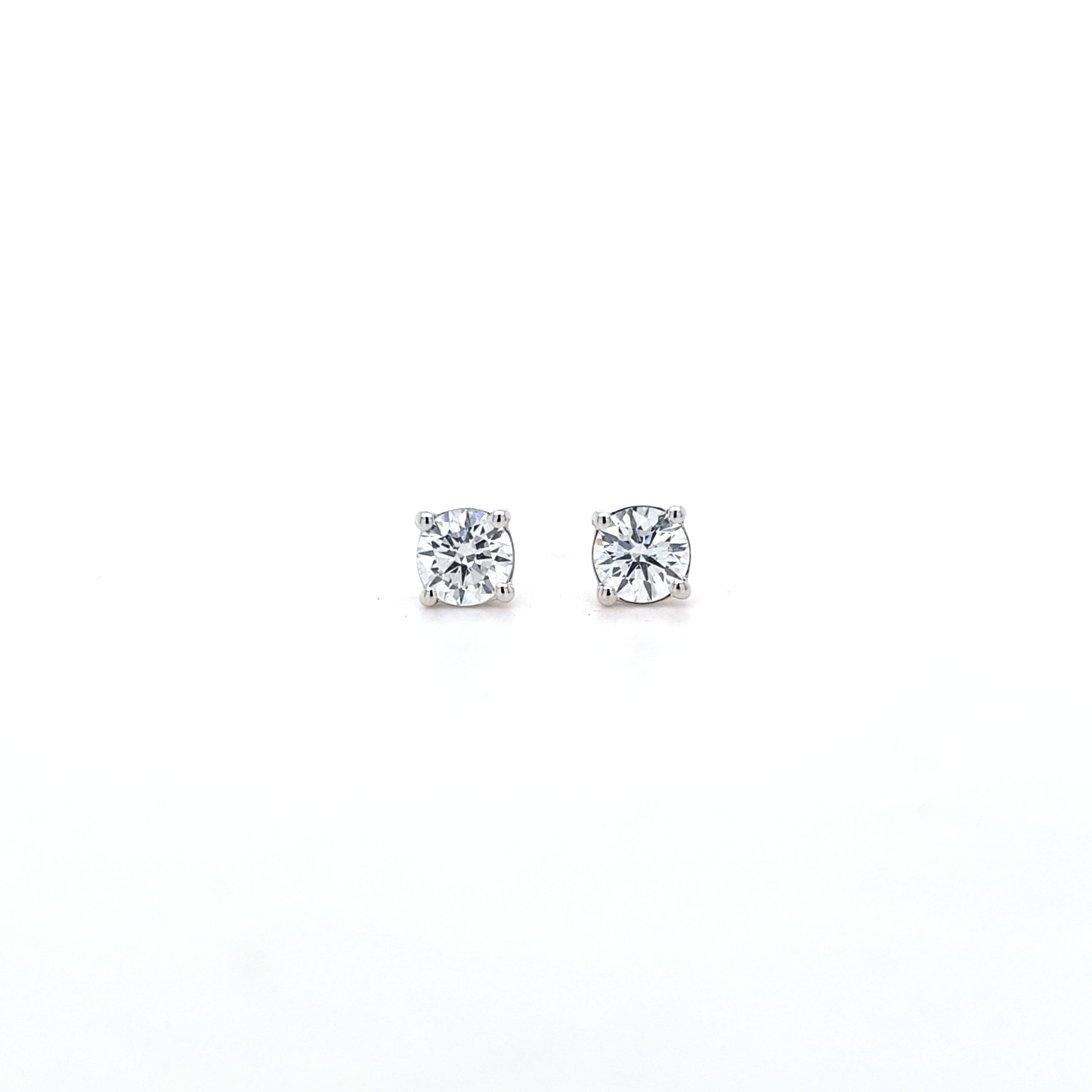 0.82ct LAB Diamond Stud Earrings Set In White Gold - Montpellier Jewellers