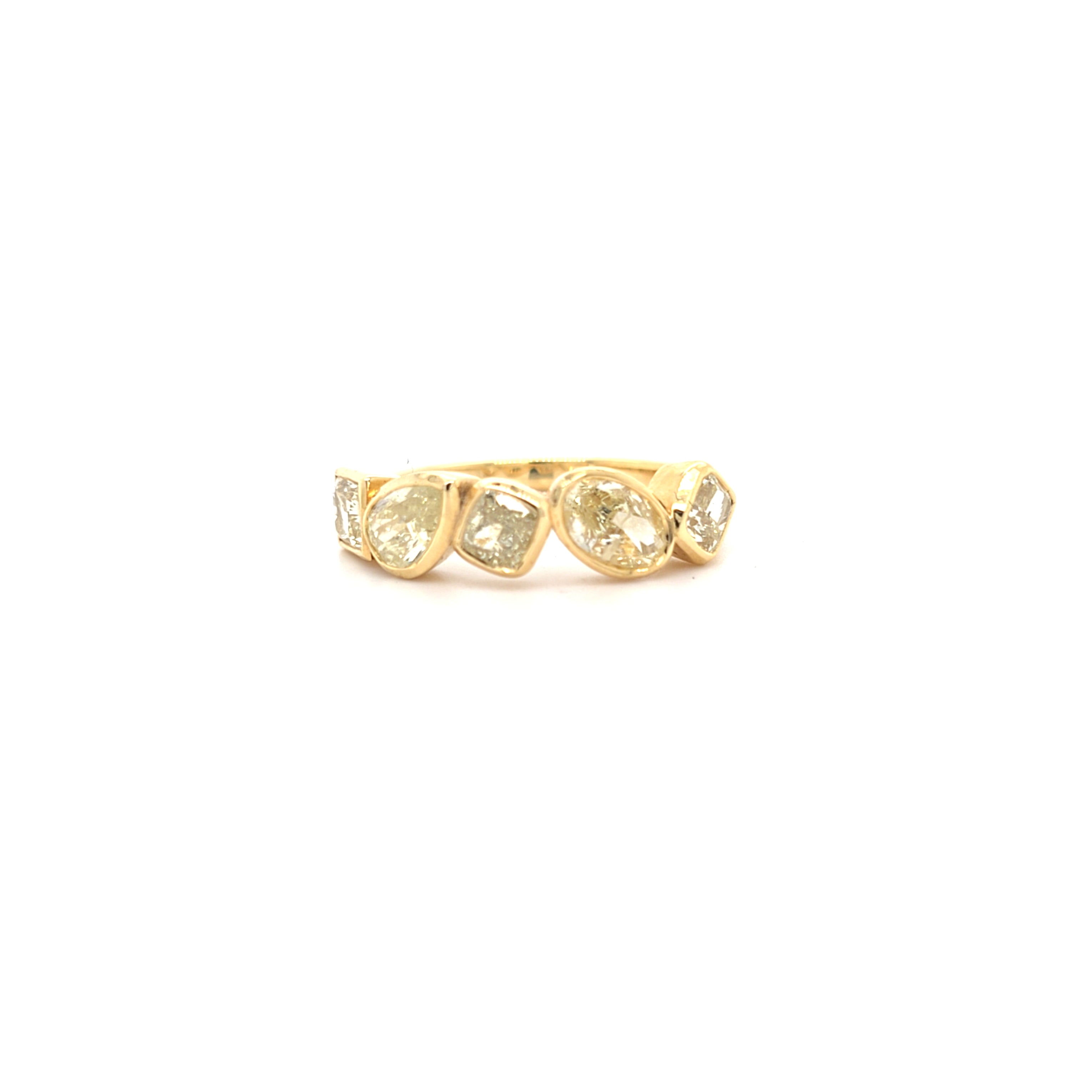 2.20ct Natural Fancy Yellow Diamond Ring Set in 18ct Yellow Gold - Montpellier Jewellers