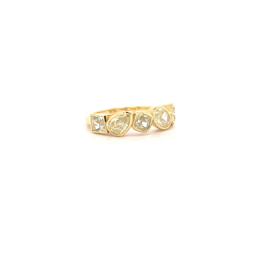 2.20ct Natural Fancy Yellow Diamond Ring Set in 18ct Yellow Gold - Montpellier Jewellers