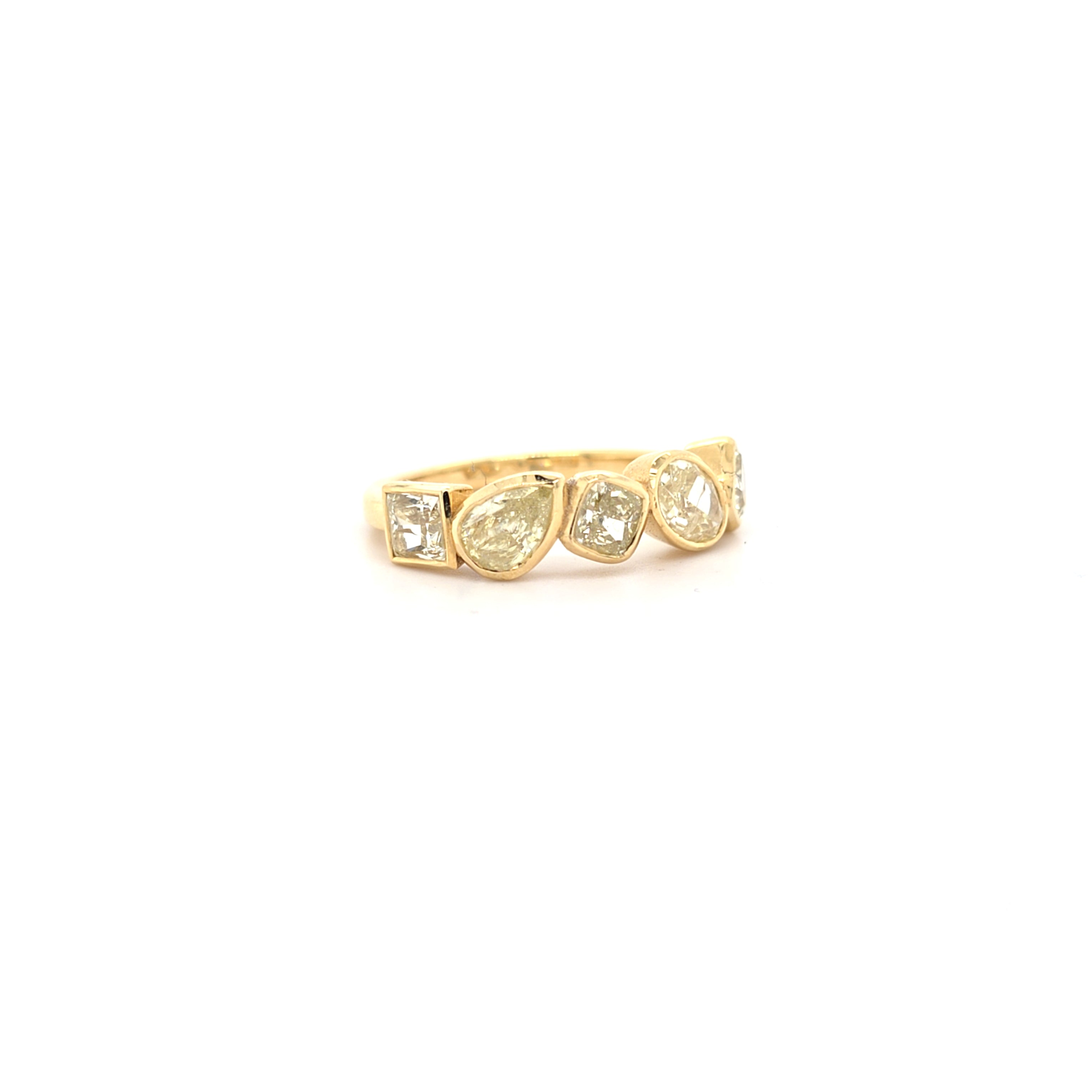 2.20ct Natural Fancy Yellow Diamond Ring Set in 18ct Yellow Gold - Montpellier Jewellers