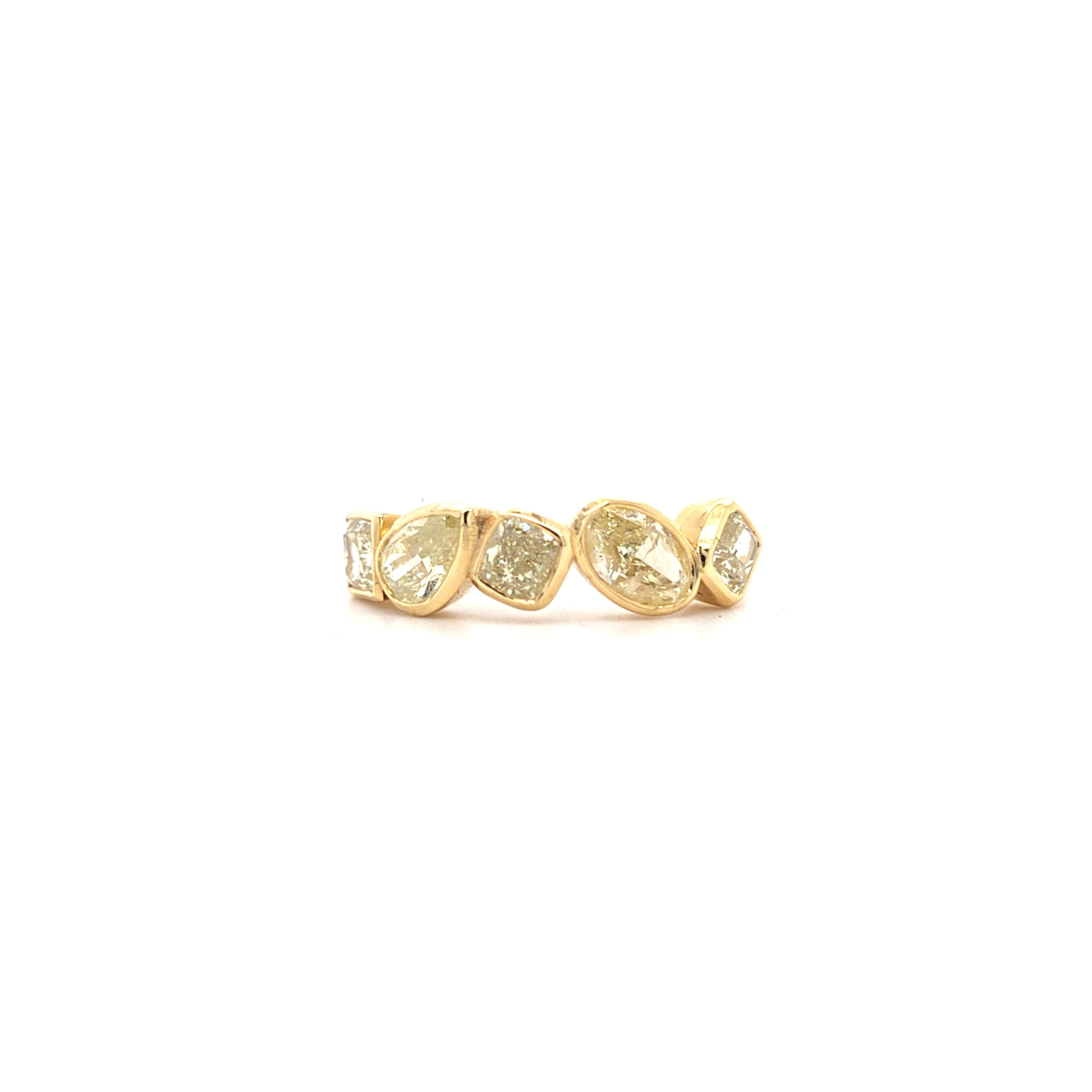 2.20ct Natural Fancy Yellow Diamond Ring Set in 18ct Yellow Gold - Montpellier Jewellers
