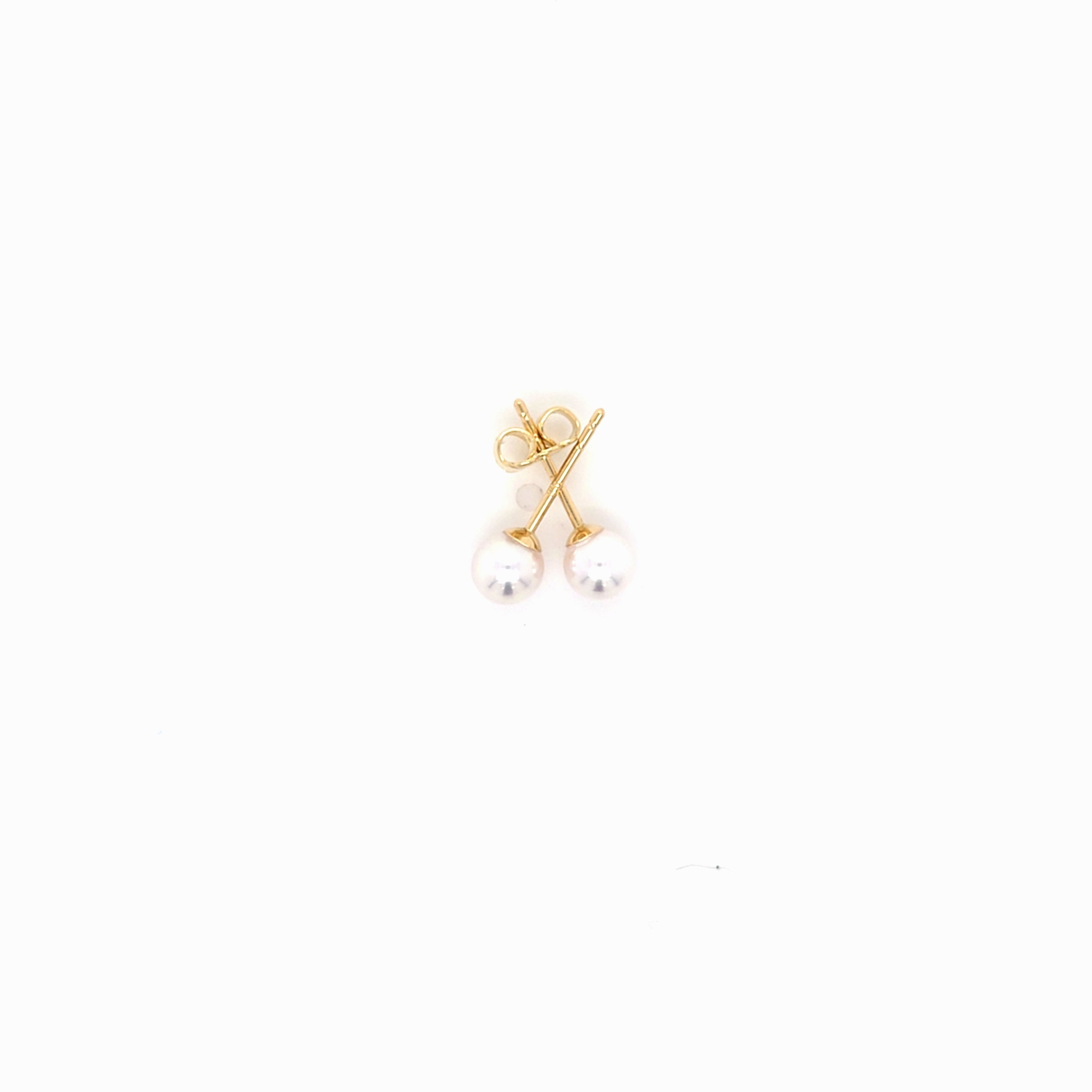 Classic Pearl Stud Earrings AAA Quality Akoya Pearls 5.0mm - 5.5mm - Montpellier Jewellers