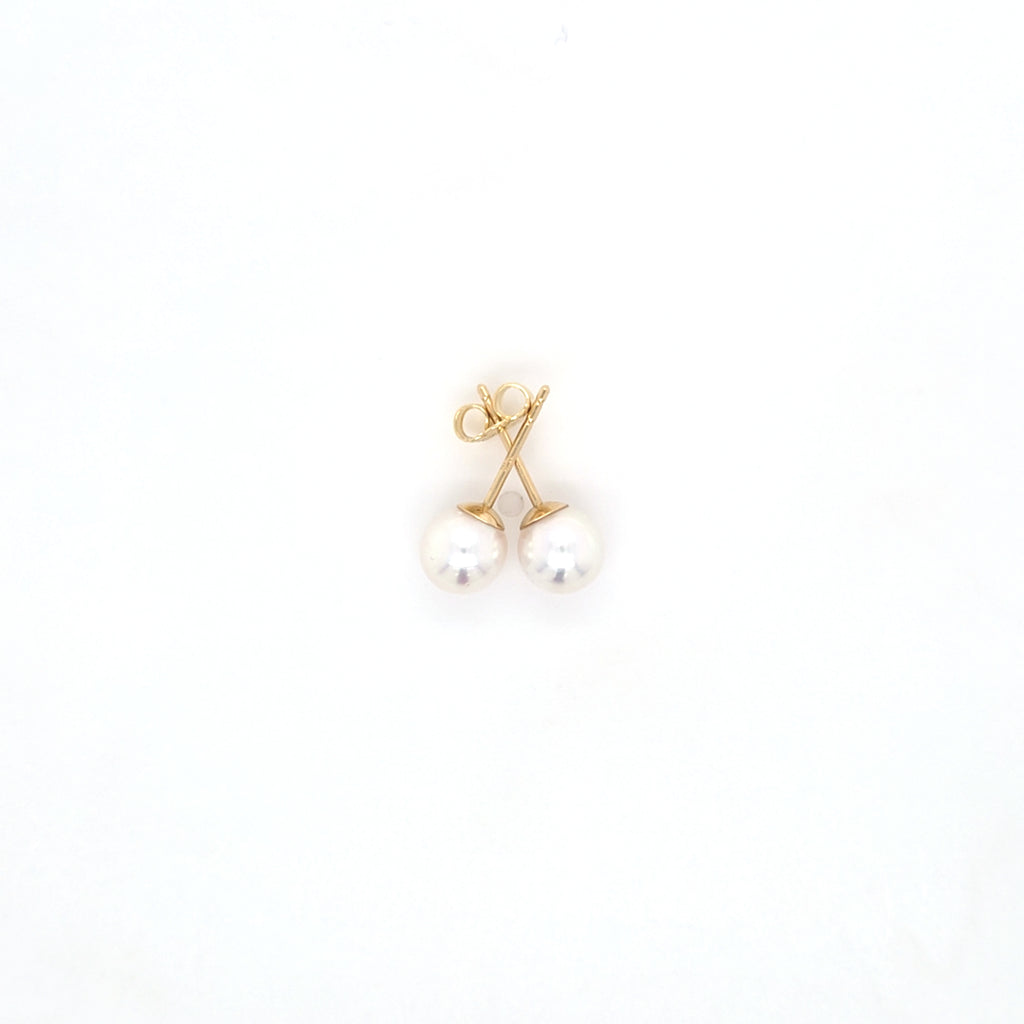 Classic Pearl Stud Earrings AAA Quality Akoya Pearls 6.0mm - 6.5mm - Montpellier Jewellers