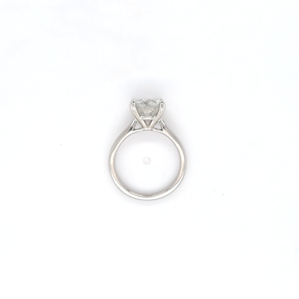 3.00ct H/I1 Round Brilliant Cut Diamond Solitaire Set in Platinum - Montpellier Jewellers