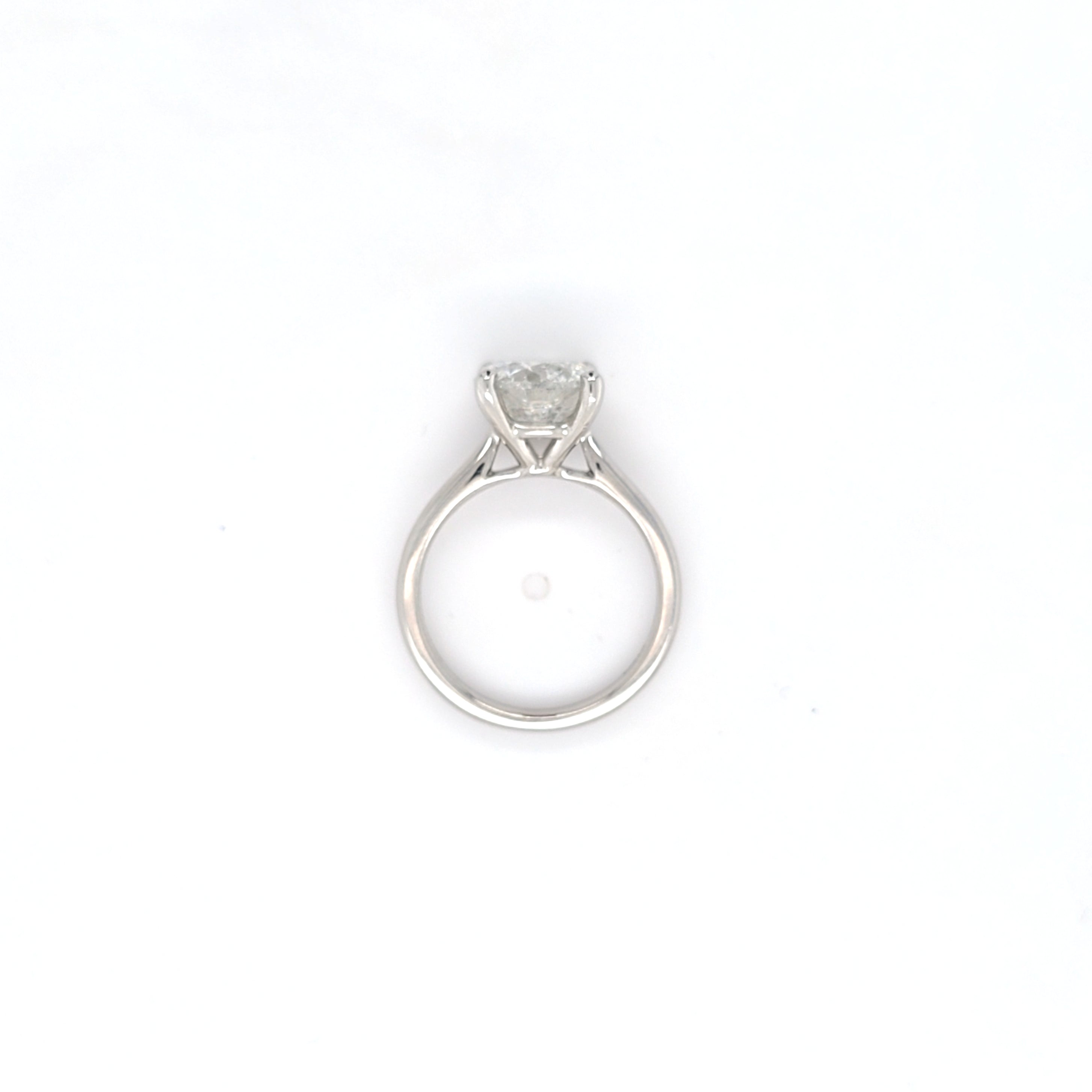 3.00ct H/I1 Round Brilliant Cut Diamond Solitaire Set in Platinum - Montpellier Jewellers