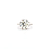 4.02ct M/SI1 Round Brilliant Cut Diamond Solitaire Set in 18ct White Gold - Montpellier Jewellers